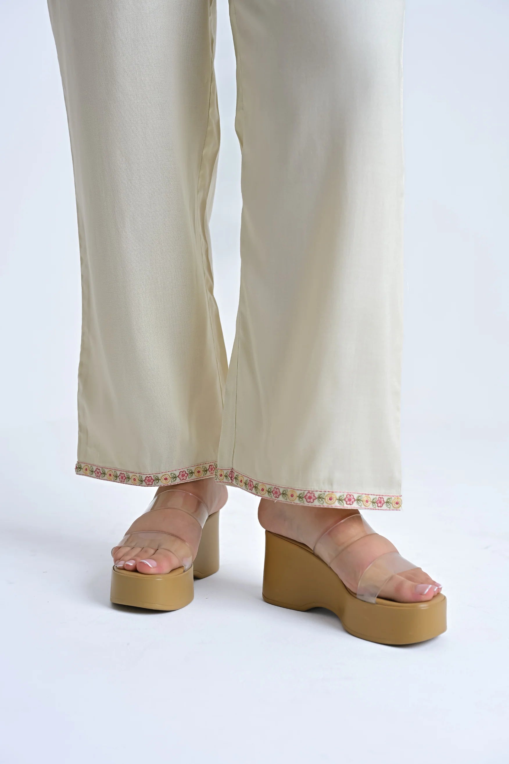 Celine Embroidered Co-ord Set- Ivory