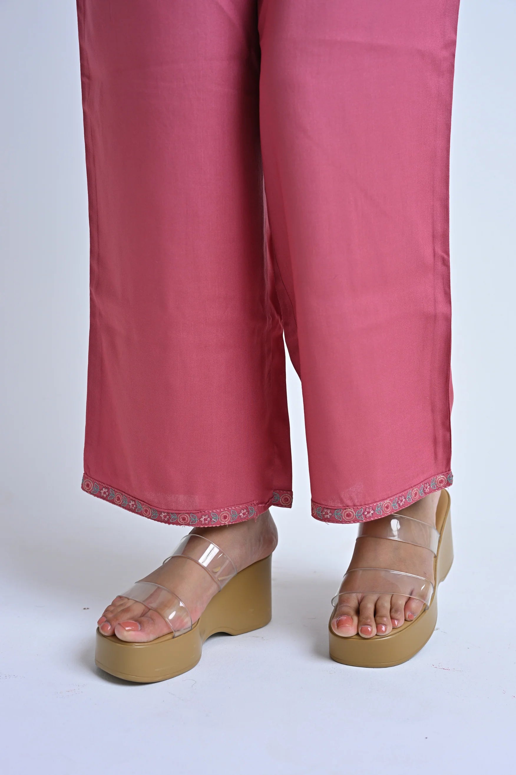 Celine Embroidered Co-ord Set- Petal Pink